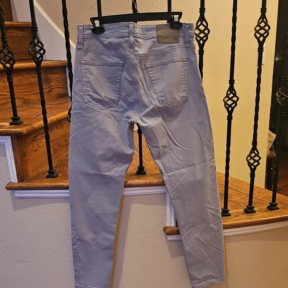 Ag Adriano Goldschmied Men's Slim Fit Light Gray Jeans